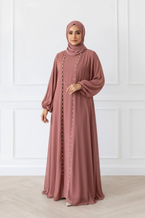 Roza Abaya premium collection - DTPINK, 52