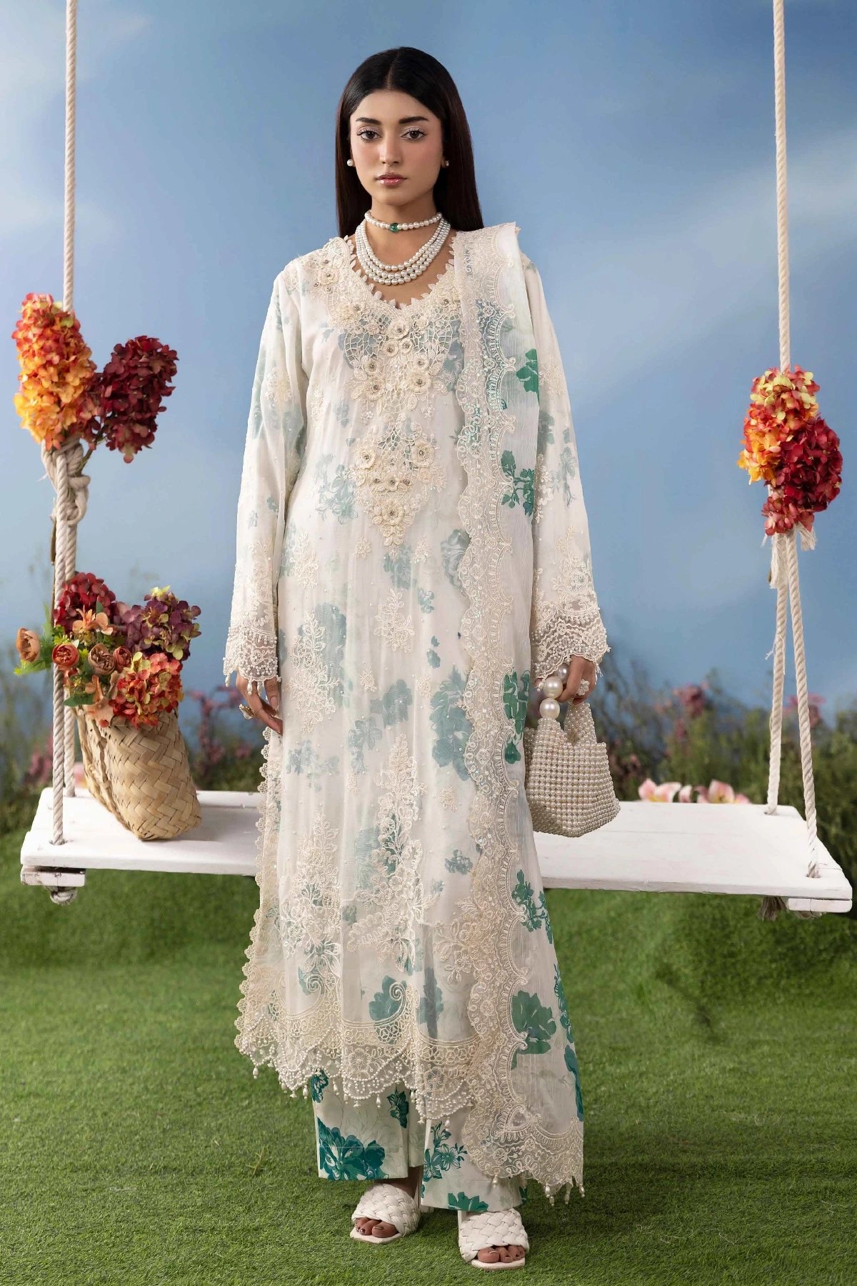 Almas premium collection 3 piece embroidered suit