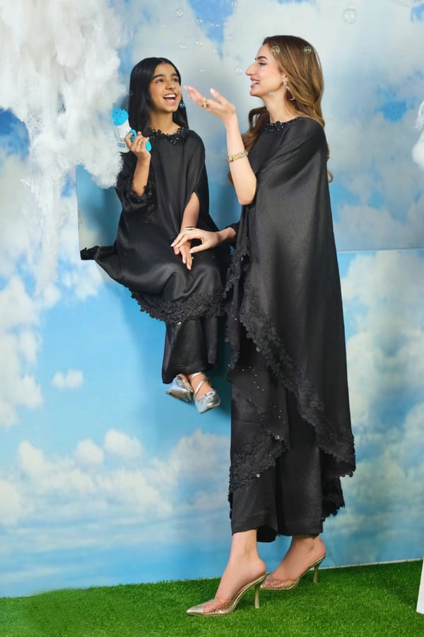 Nadia premium collection kids 2 piece kaftan coord set