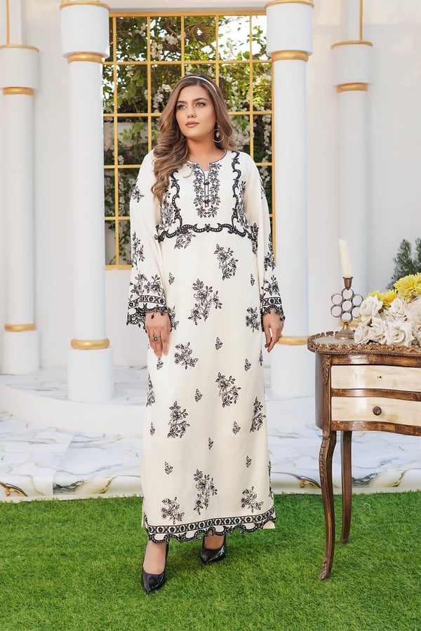 Arya premium collection coord set - Cream, X - Large