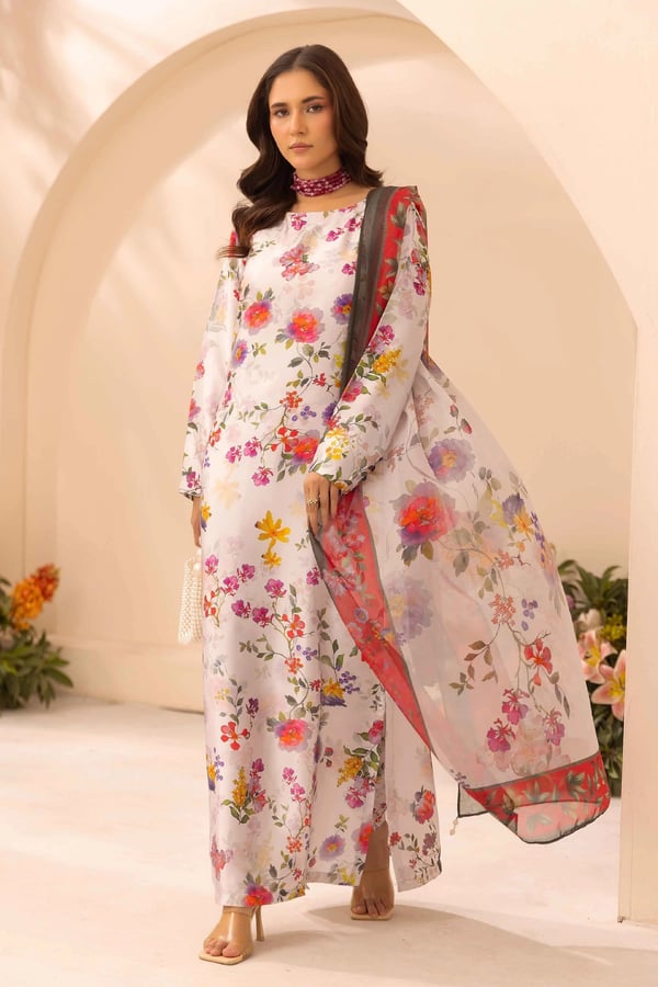 Silk 3 piece mother and daughter Eid collection