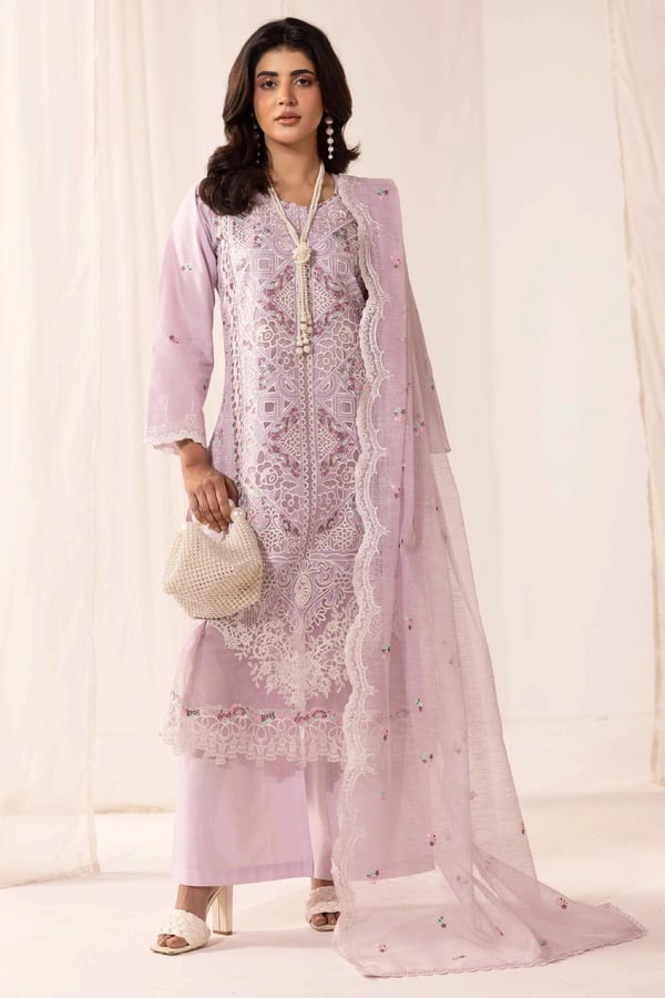 Kiara premium collection mother and daughter Eid suit - Lilac, X - Large