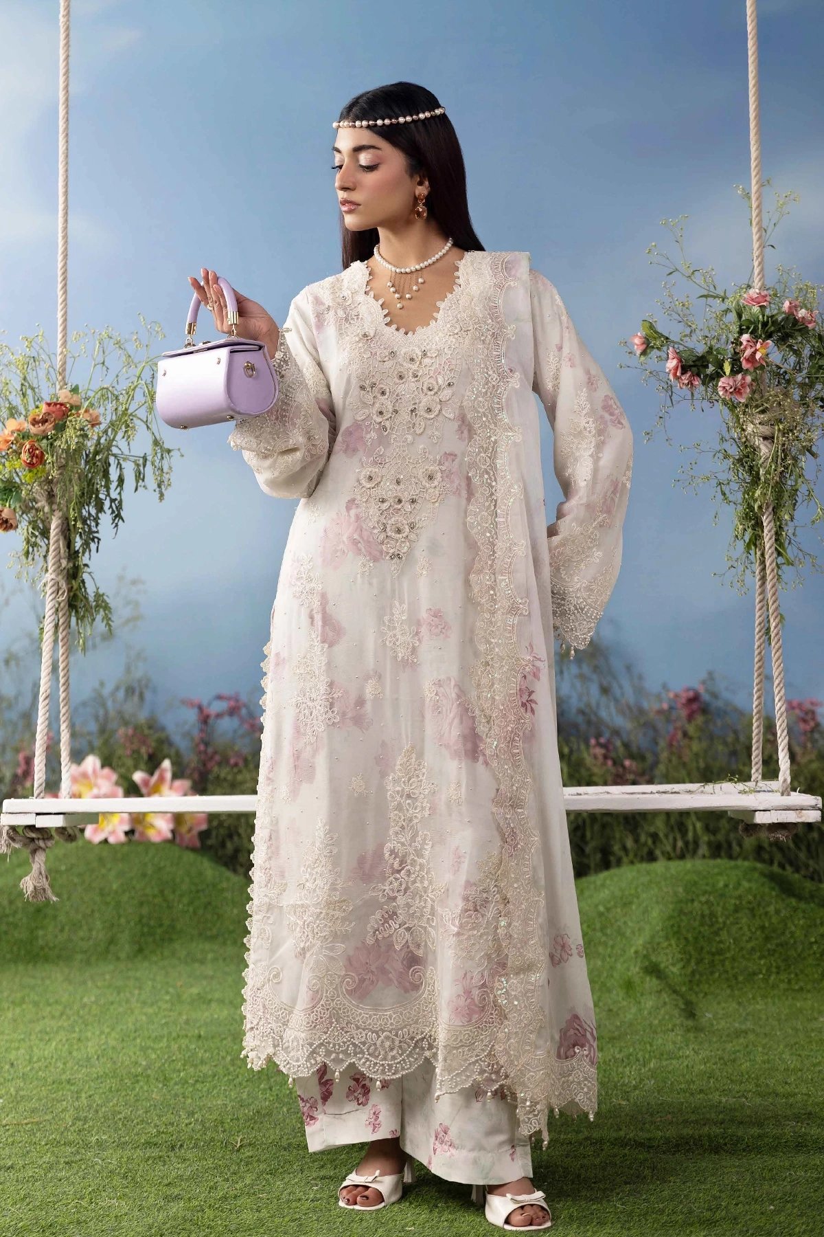 Almas premium collection 3 piece embroidered suit - Image 3