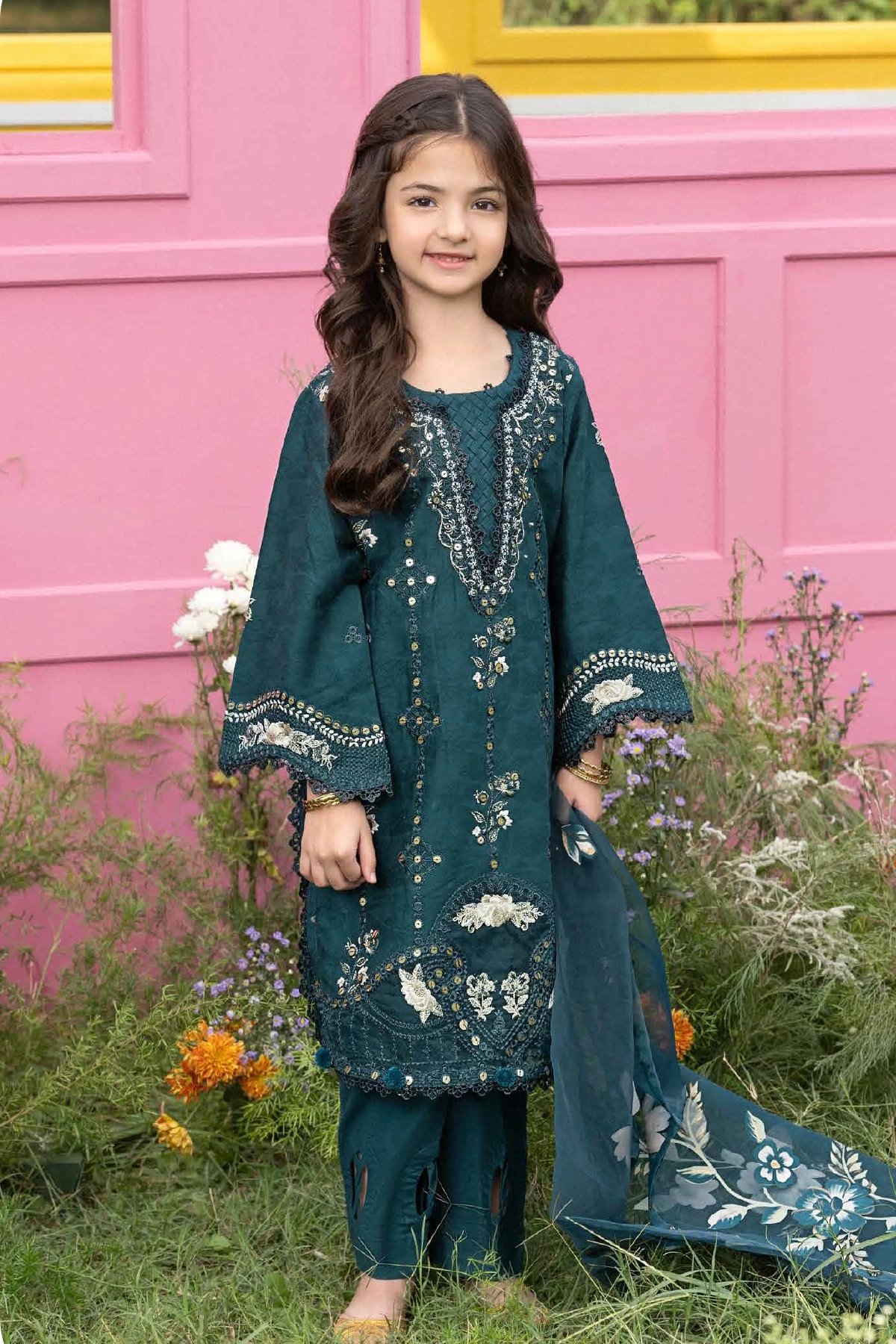 Hania Amir kids 3 piece embroidered Eid edit 2026