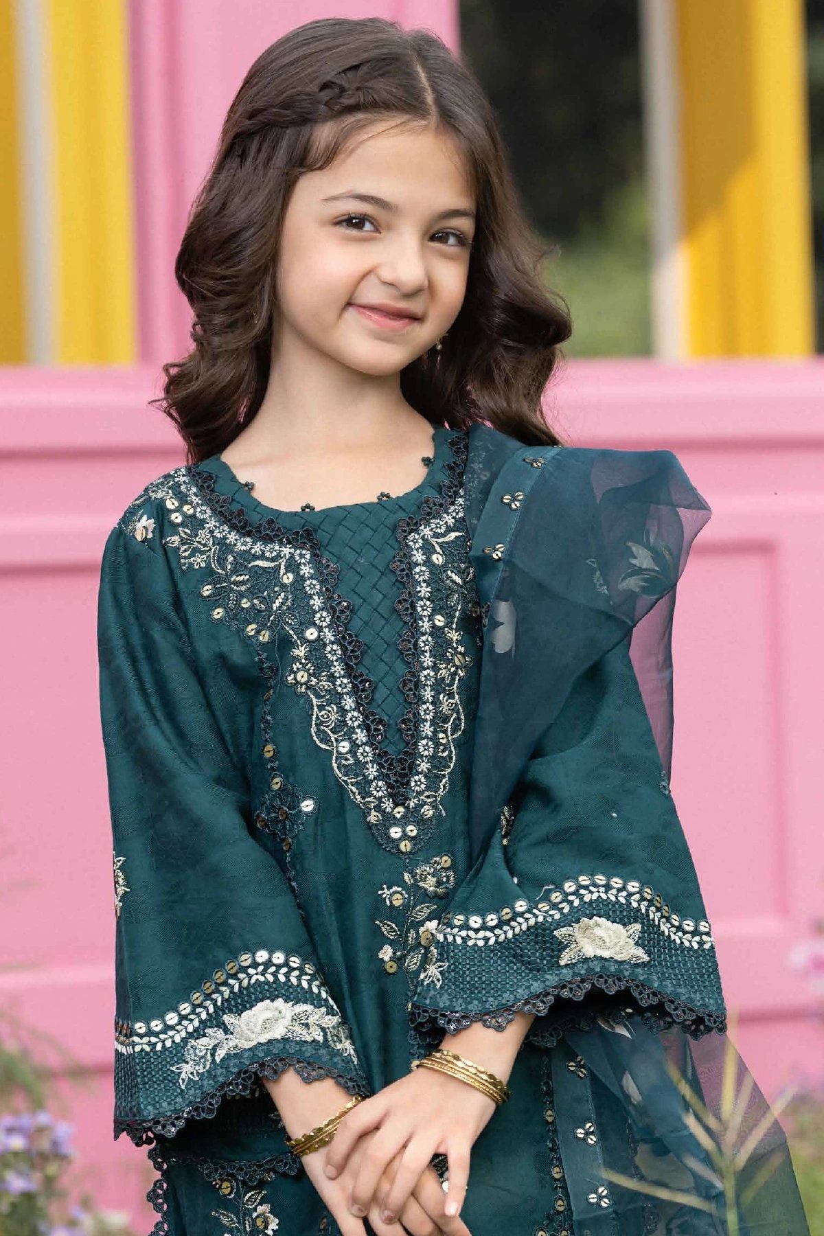 Hania Amir kids 3 piece embroidered Eid edit 2026 - Image 3