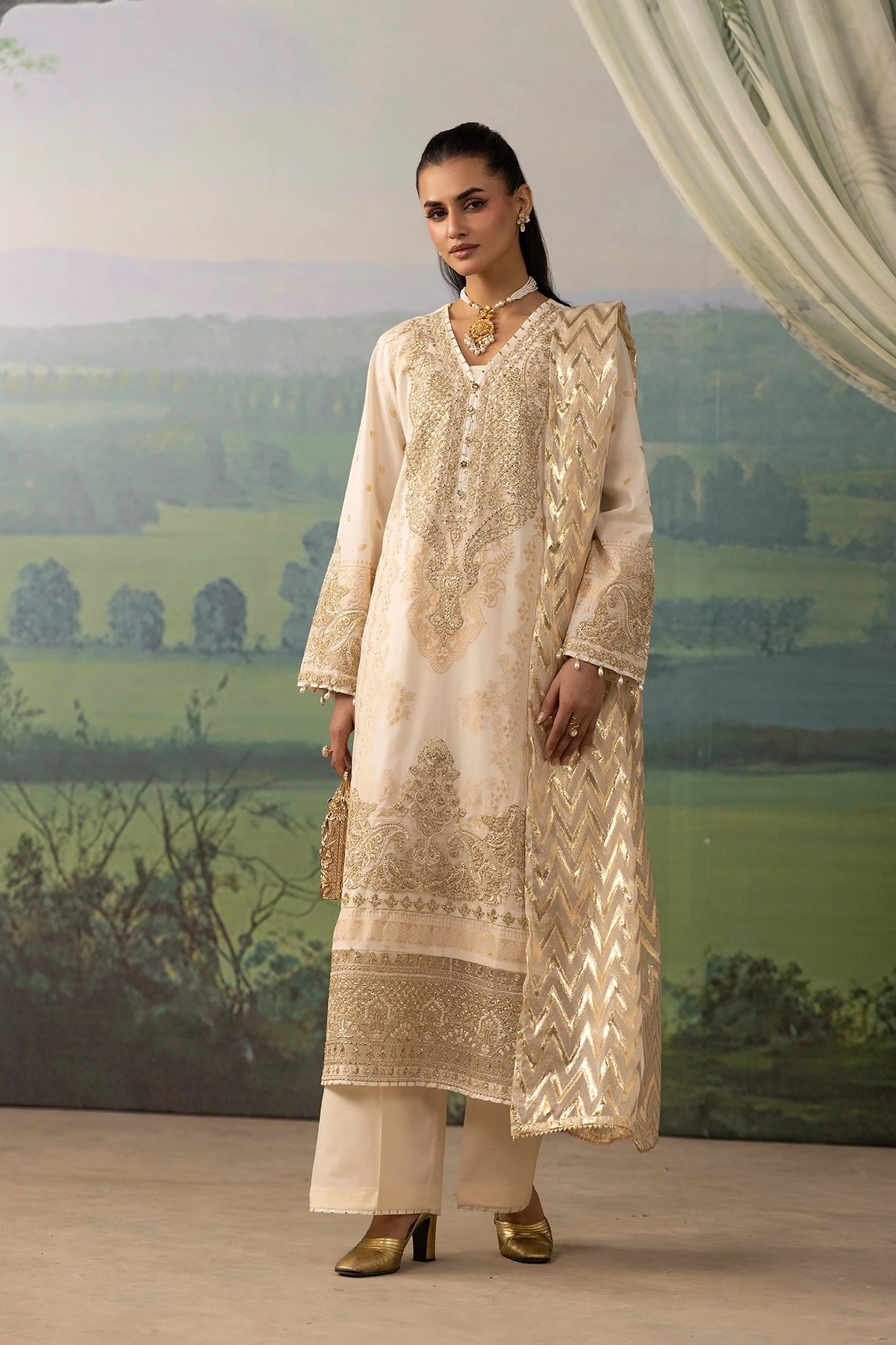 Shiffonz Eid 3 piece Jacquard premium collection