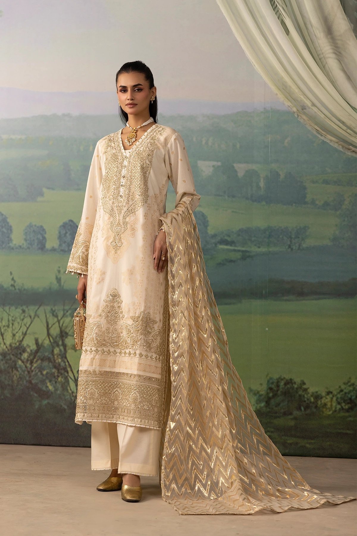 Shiffonz Eid 3 piece Jacquard premium collection - Image 2