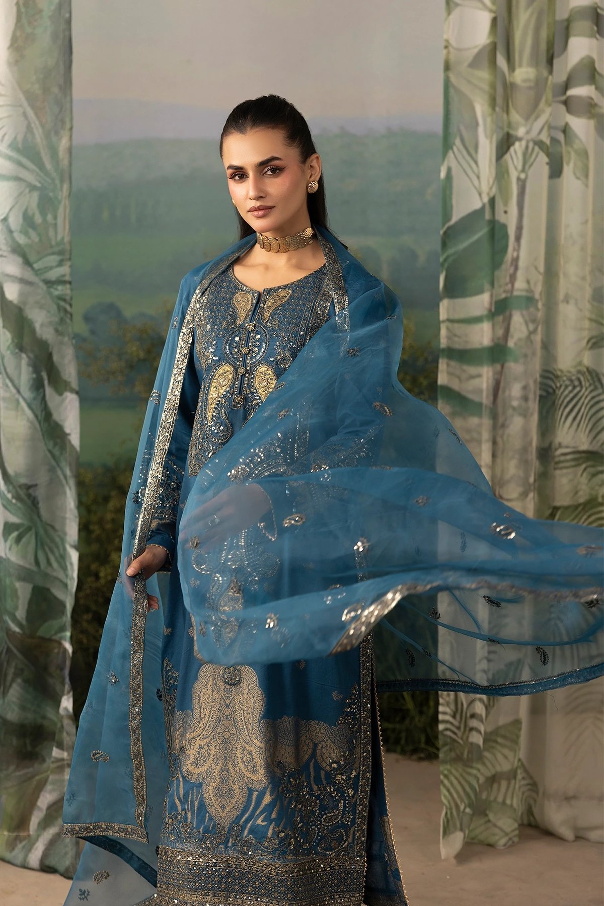 Shiffonz Eid exclusive 3 piece Jacquard premium collection - Image 4