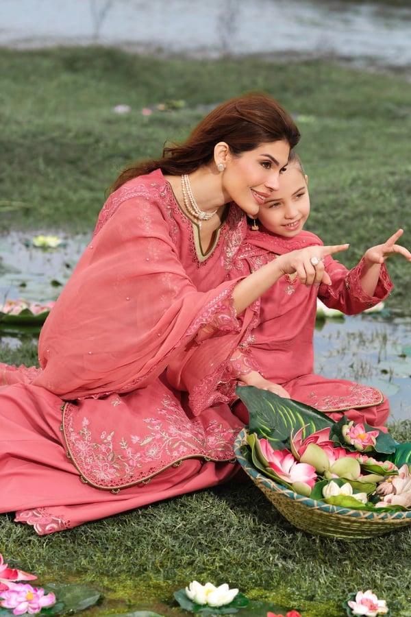 Lotus Kids 3 piece embroidered premium Eid collection - DPINK, 22