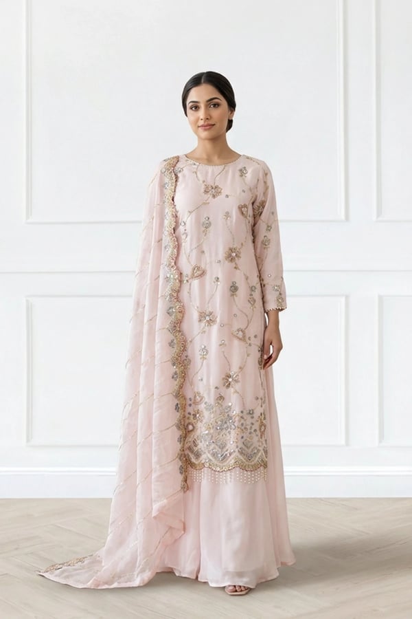 Maya premium collection 3 piece luxe suit - LPINK, X - Large