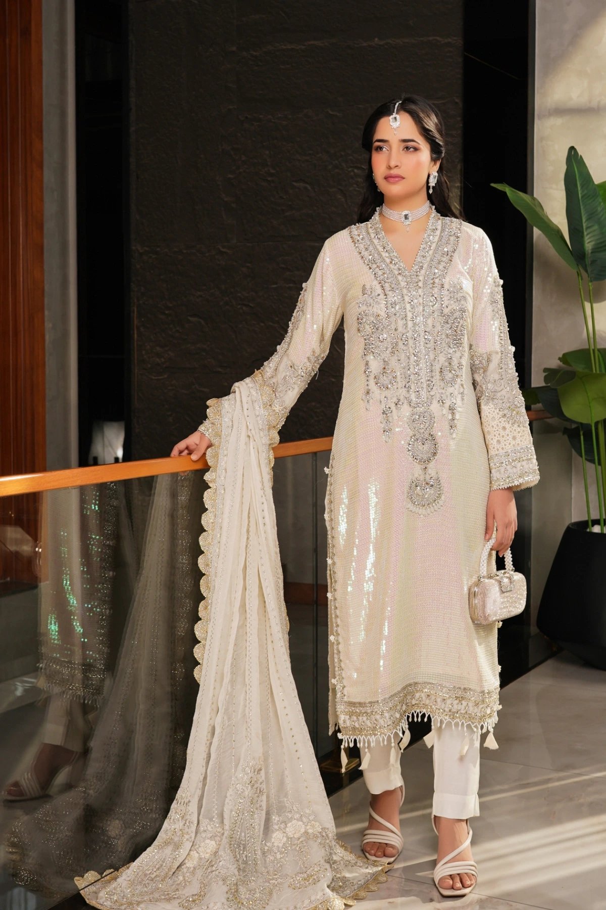 Aayat premium collection 3 piece embroidered suit