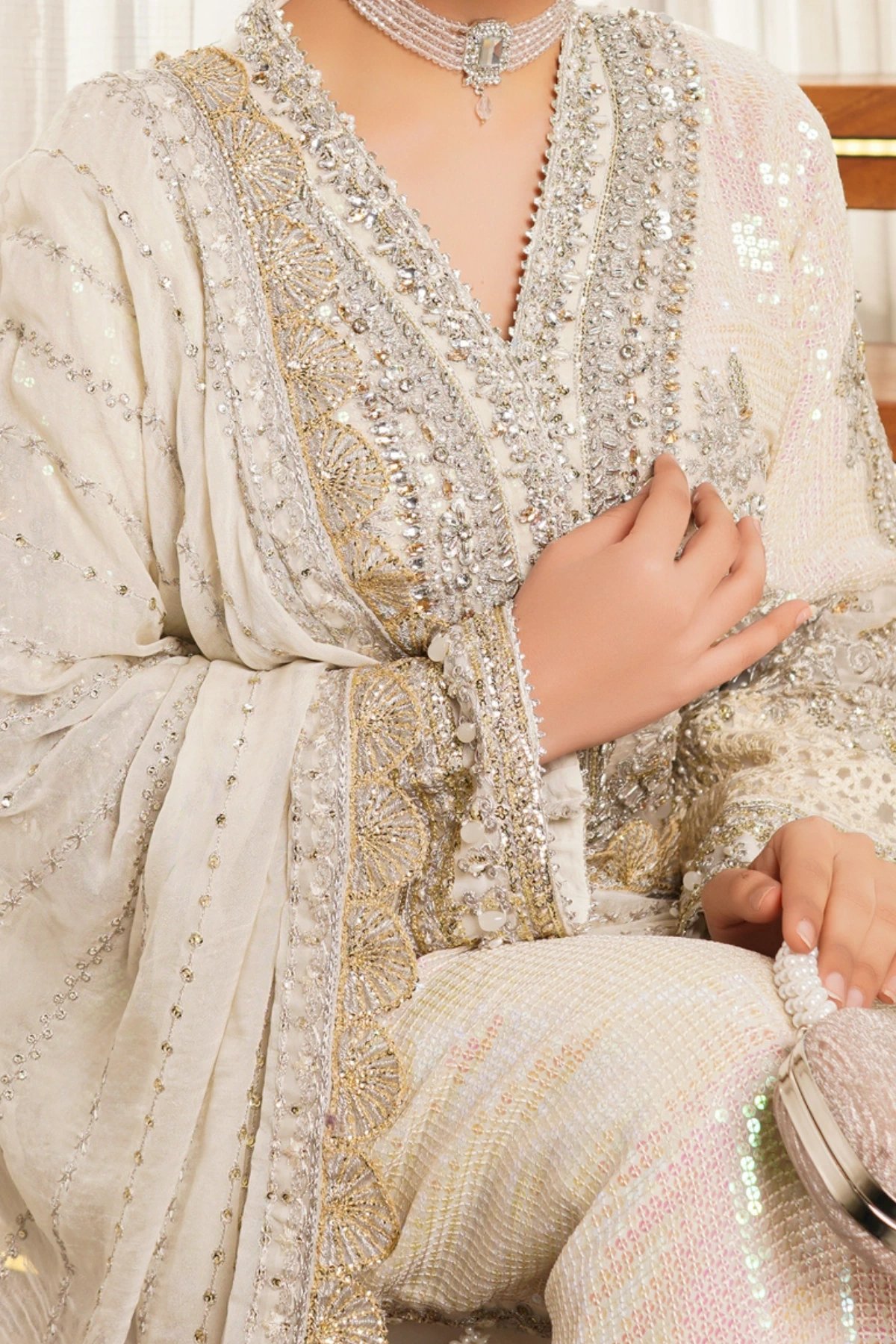 Aayat premium collection 3 piece embroidered suit - Image 3