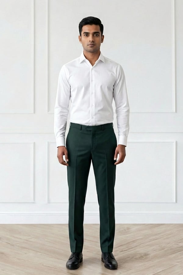 Men's tailored trousers - Cream, 32