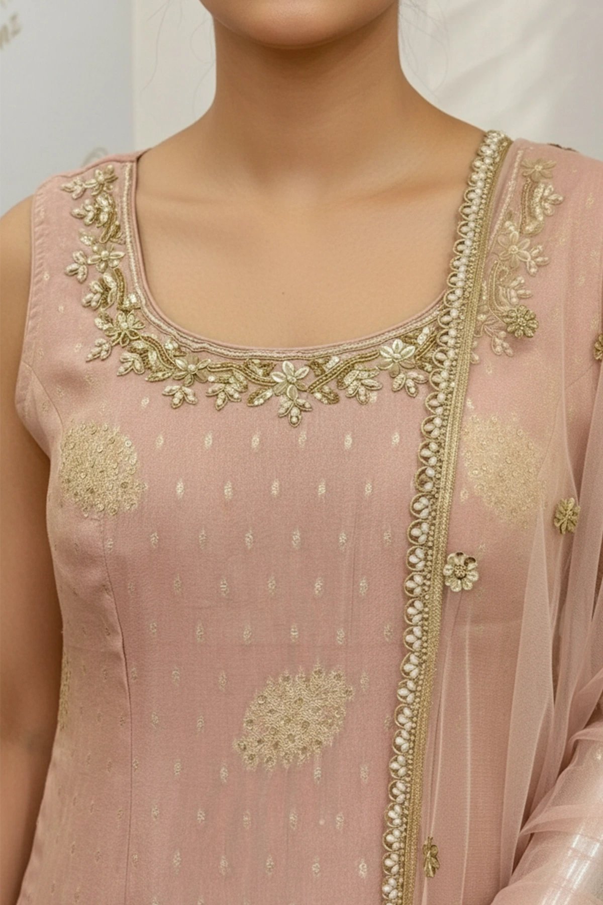 Shiffonz 3 piece luxe embroidered gharara suit - Image 5