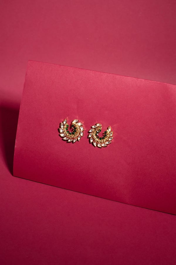 Kundan radiance tops earrings - MULTI, FS