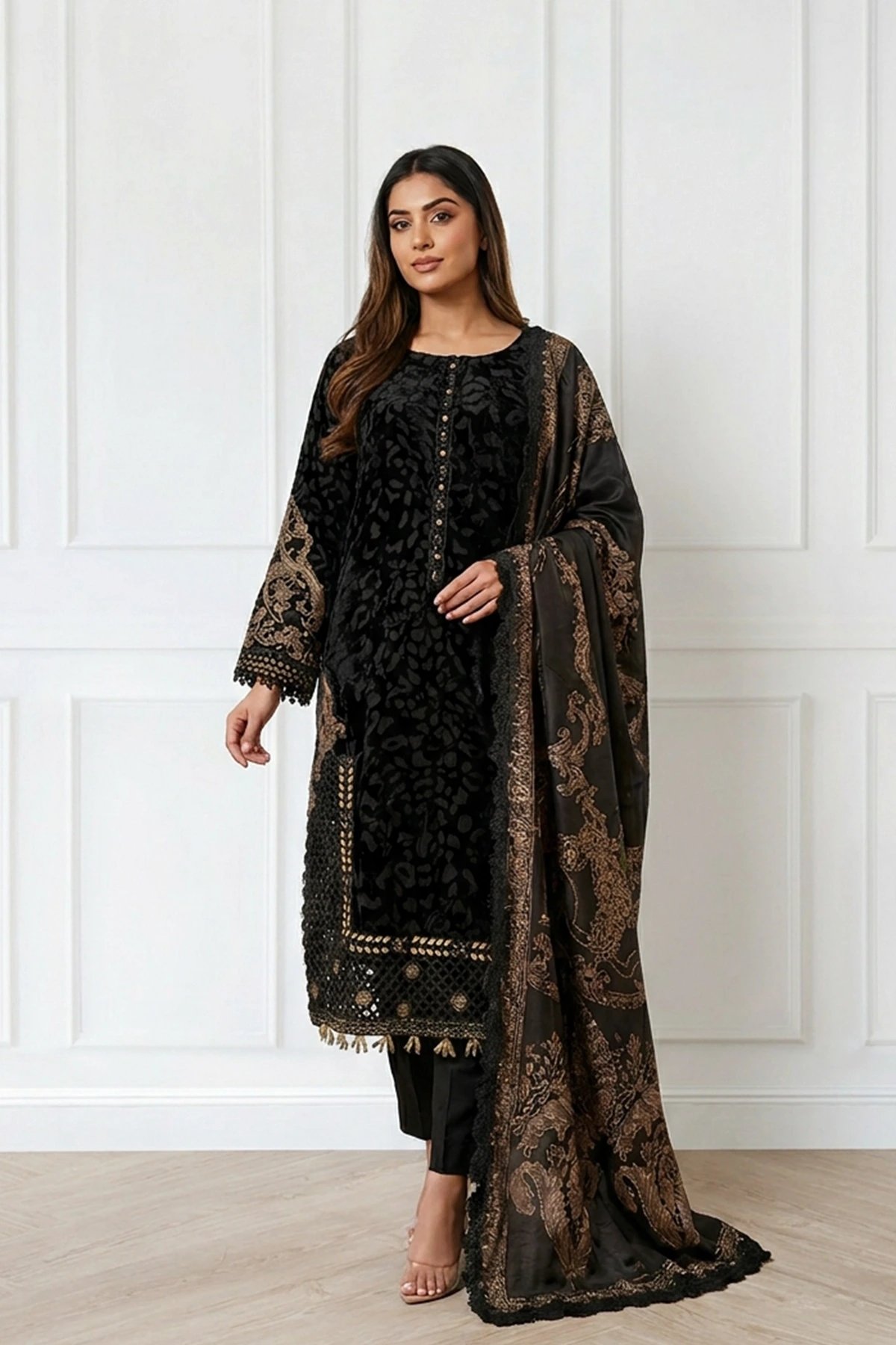 Afreen premium Eid collection velvet suit