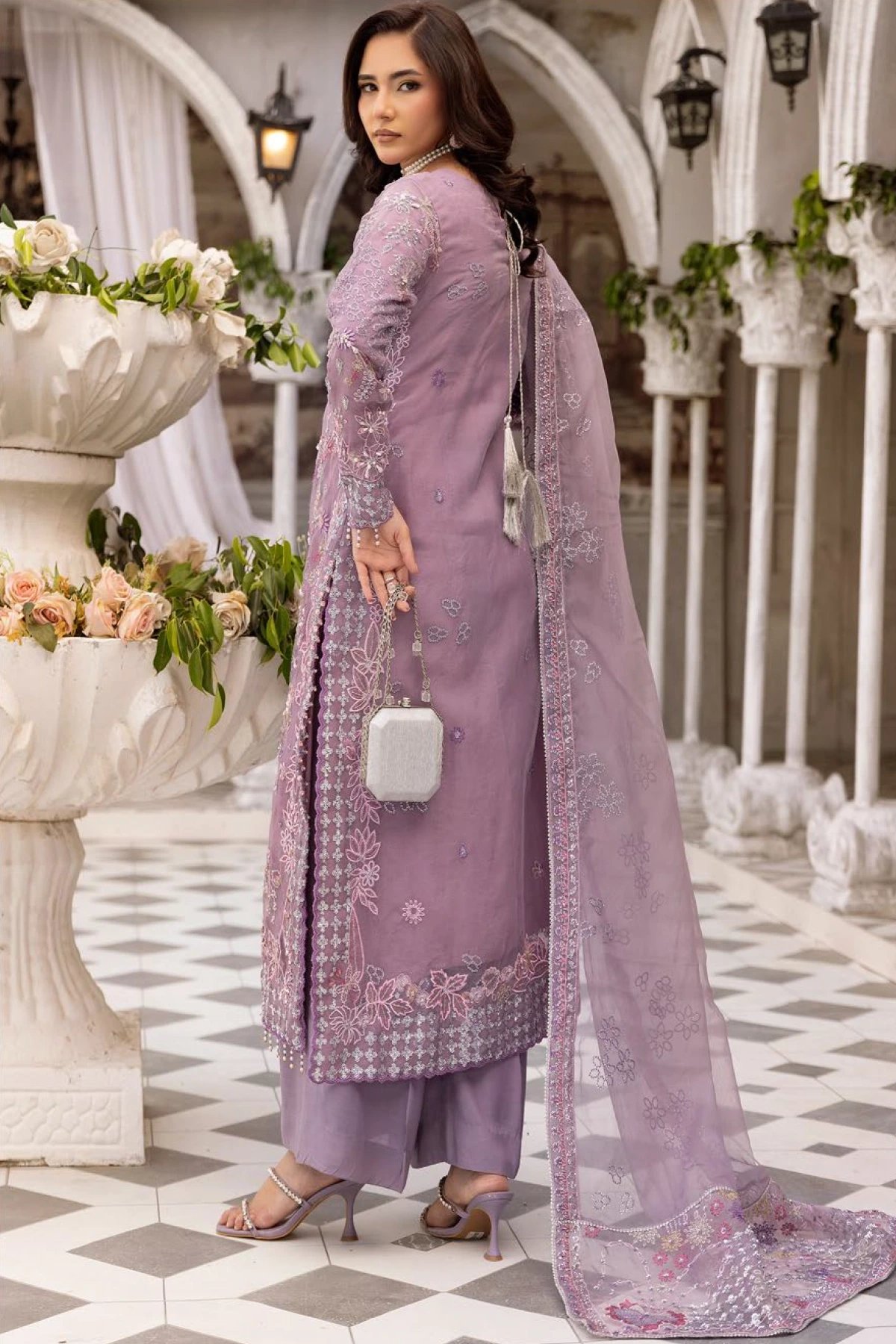 Zikr-e-Yaar premium collection 3 piece luxe suit - Image 2