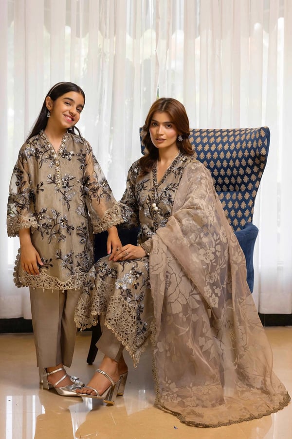 Shiffonz luxe collection kids 3 piece embroidered suit