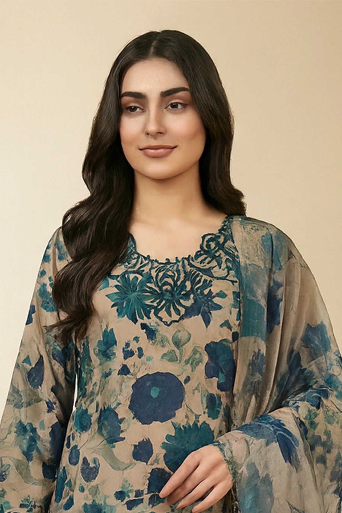 Sapphire lux 3 piece printed Eid collection - Image 3
