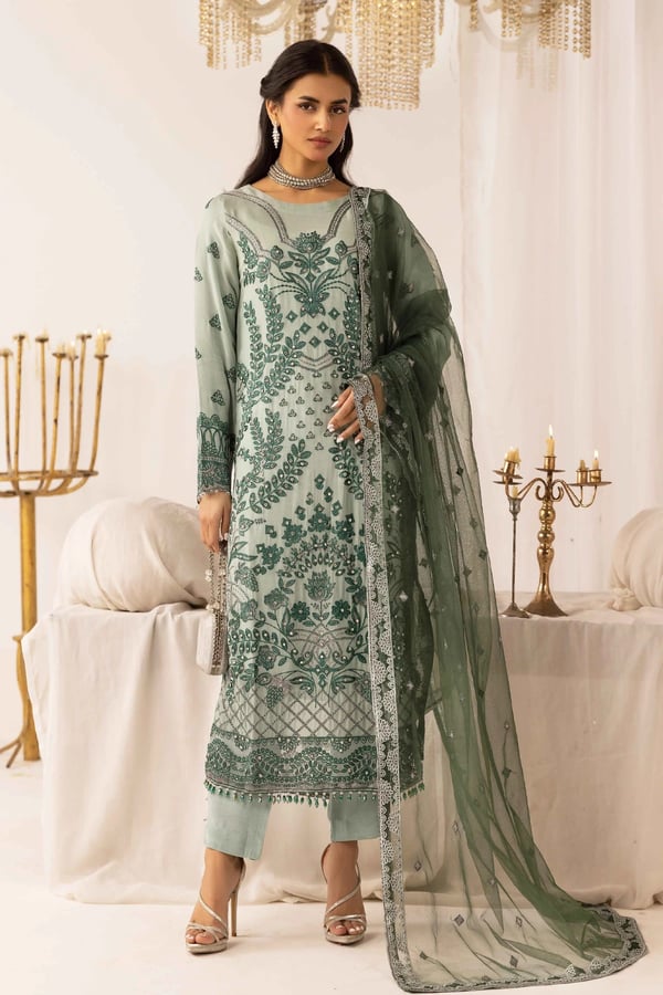 Lavish Eid edit mother and daughter collection - Green, X - Large