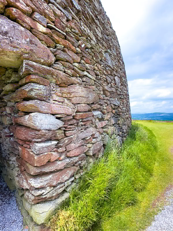 The side of Grianan of Aileach.