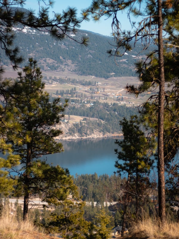 View of Kalamalka Lake from Spion Kop.