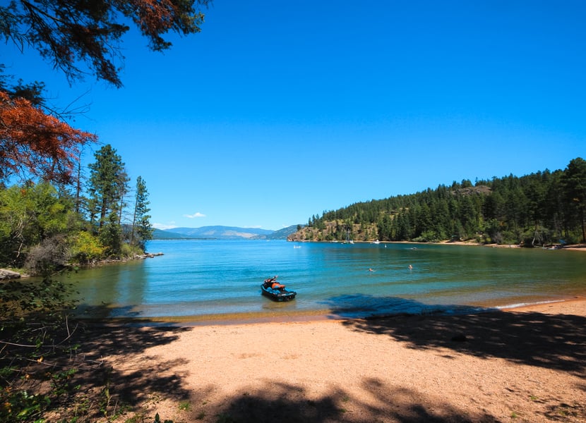 Otter Bay at Ellison on a sunny, warm summer day