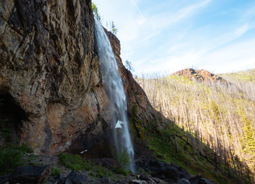 Christie Falls is a free flowing waterfall near Kelowna.
