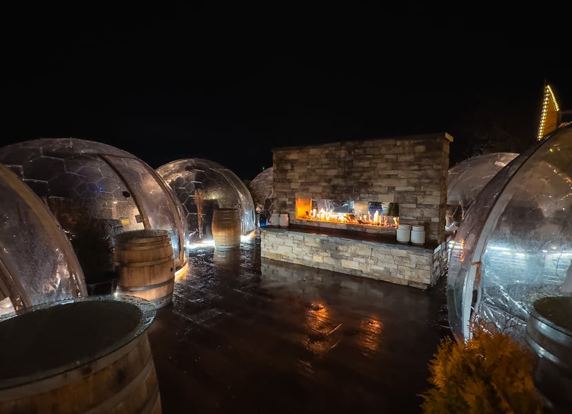 Outdoor dining domes