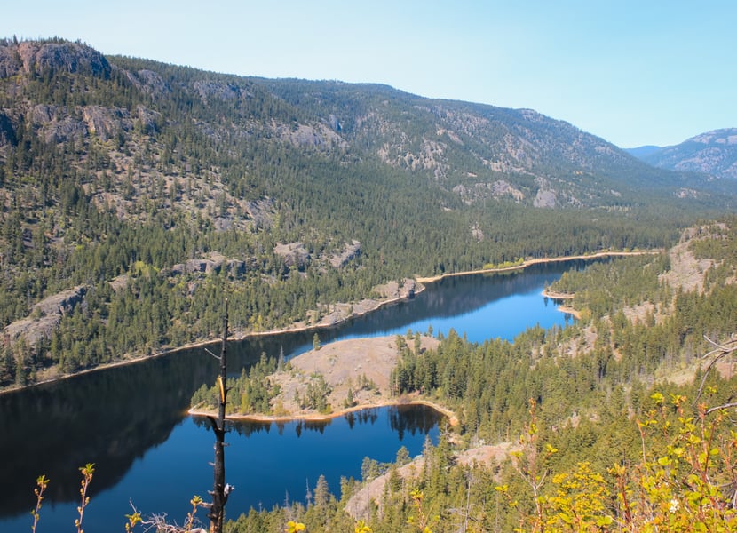 Rose Valley Reservoir from high above
