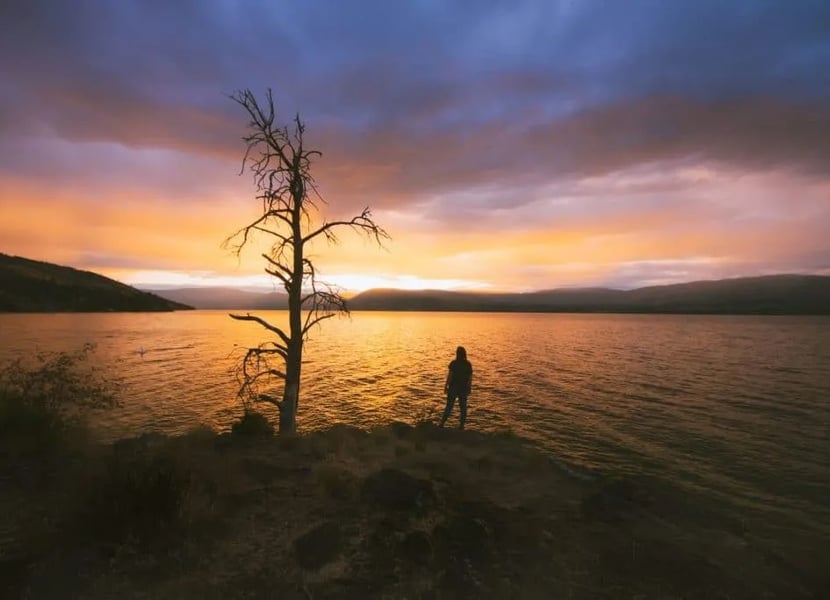Sunset at Bertram Creek in Kelowna