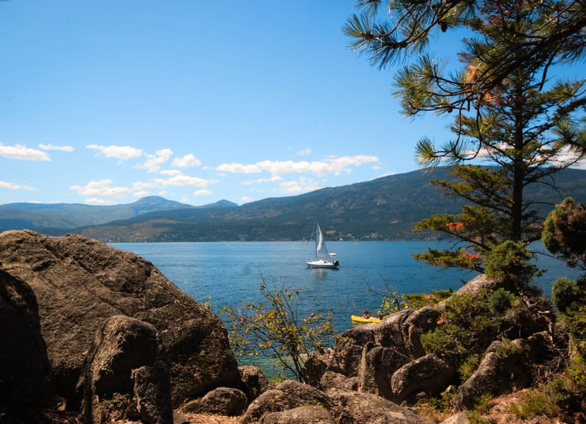 Sailboat on Okanagan Lake