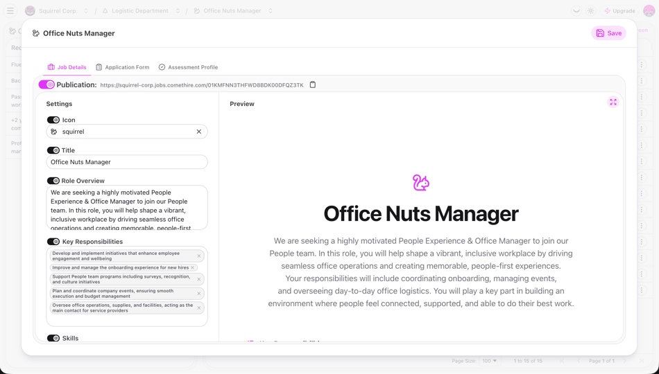 Job Posting Screenshot