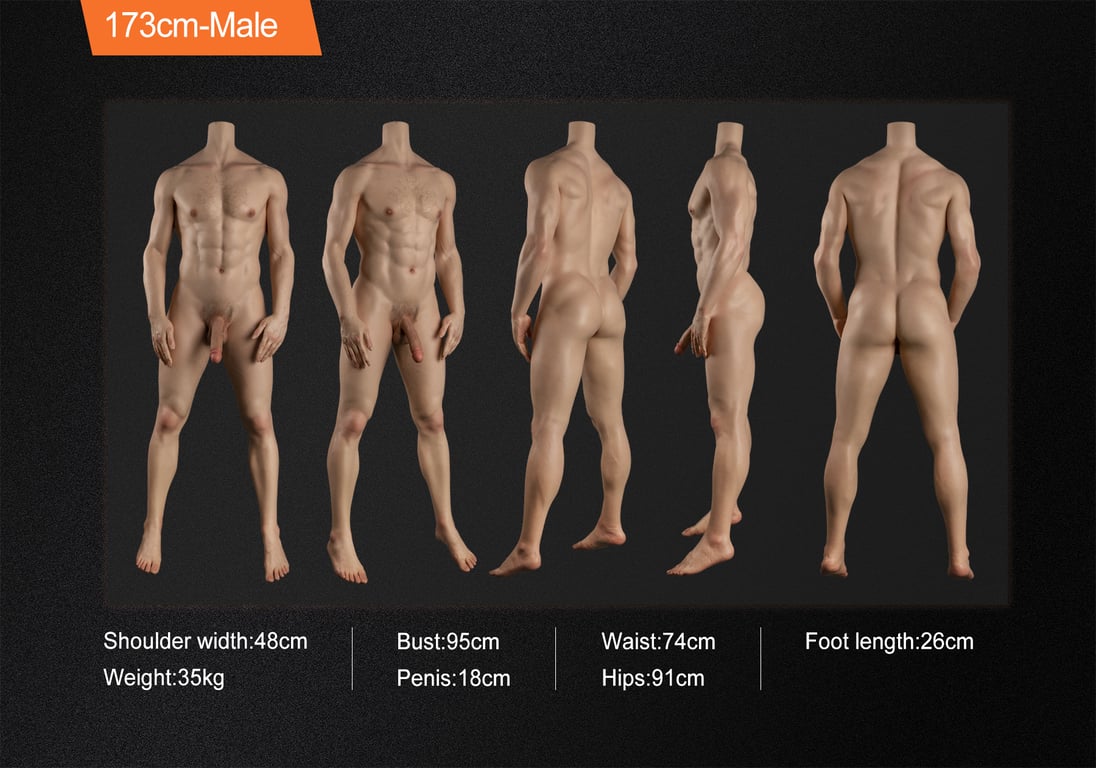 fanreal male doll measurements