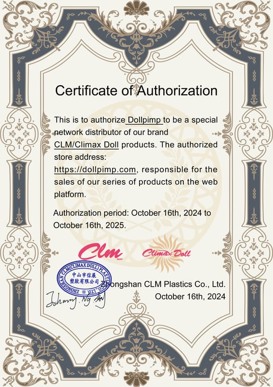 climax doll authorized vendor