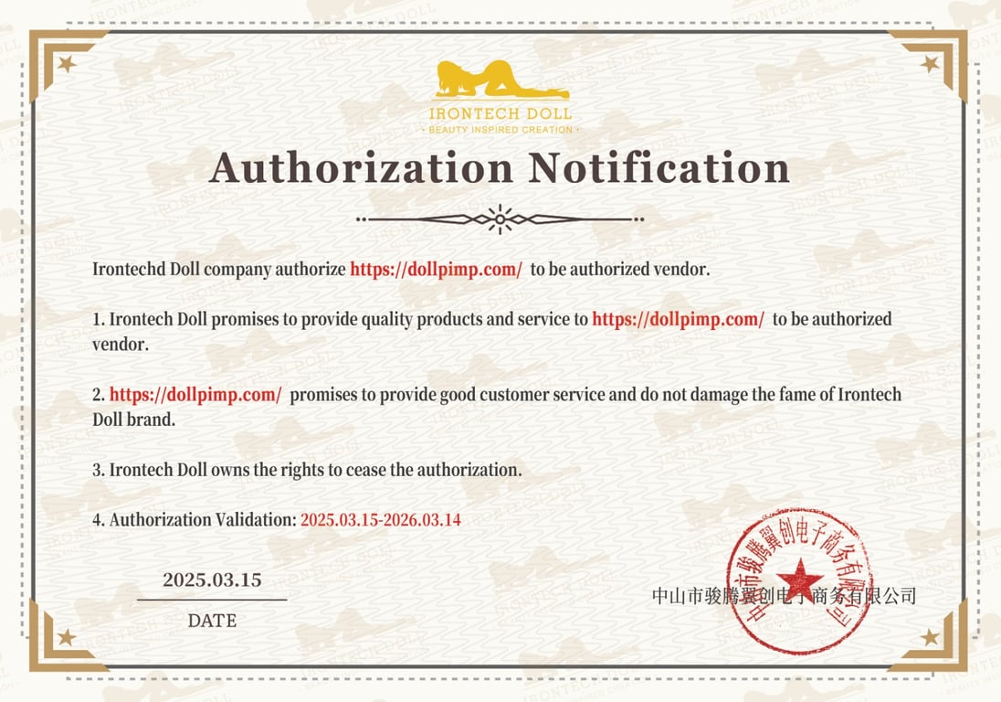irontech doll authorized vendor