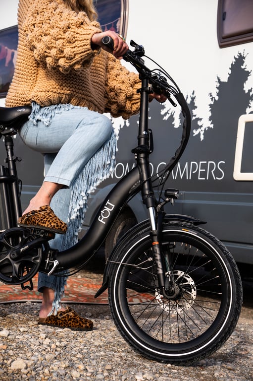 Elektrische vouwfiets met lage instap frame