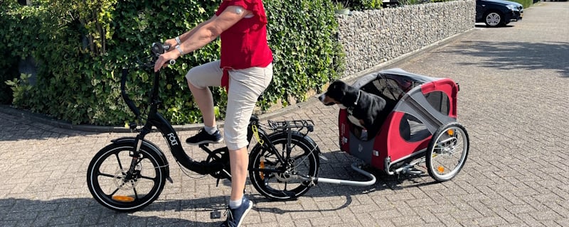 Kundenfoto von FOLT Elektrofalträdern mit Hundeanhänger