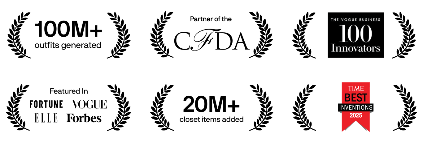 Featured in Vogue, Fortune, Elle, and Forbes. Named a TIME Best 100 Invention. Partnered with CFDA.