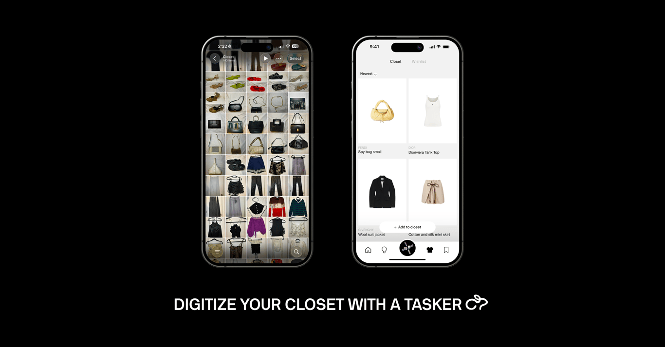 Transforming closet photos into a digital closet