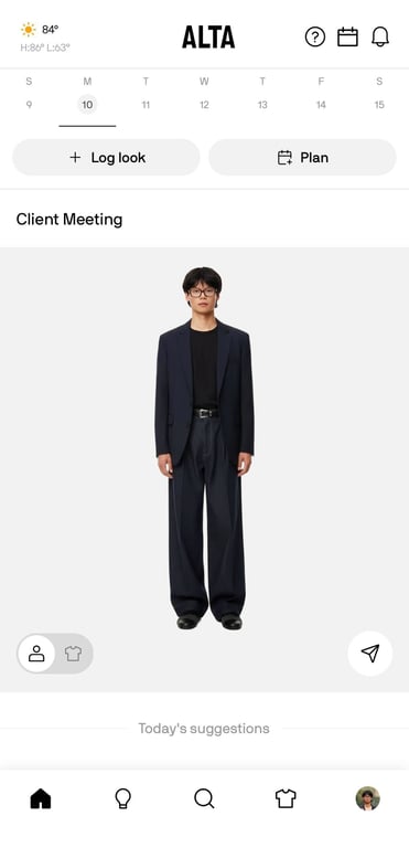 Alta daily generated outfits for men