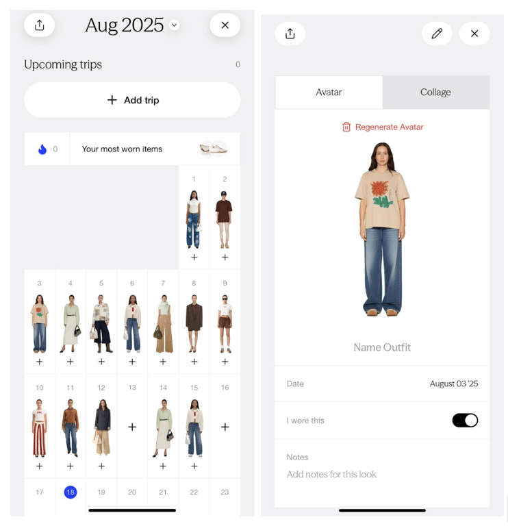 Trying outfits virtually with Alta