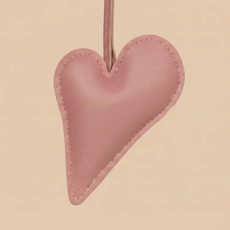 Big Heart Bag Charm - Baby Pink — photo 5