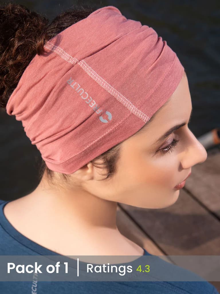 Unisex Bandana Masks - Plain (Pack of 1) — Wine / Unisex