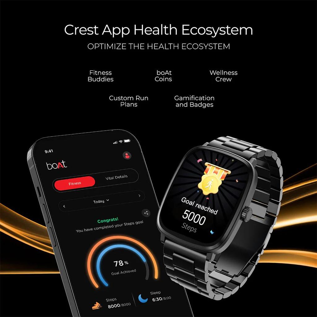 boAt Ultima Regal | Smartwatch with 2.01" Amoled Display, BT Calling, boAt Crest App, Multiple Sports Modes — photo 10