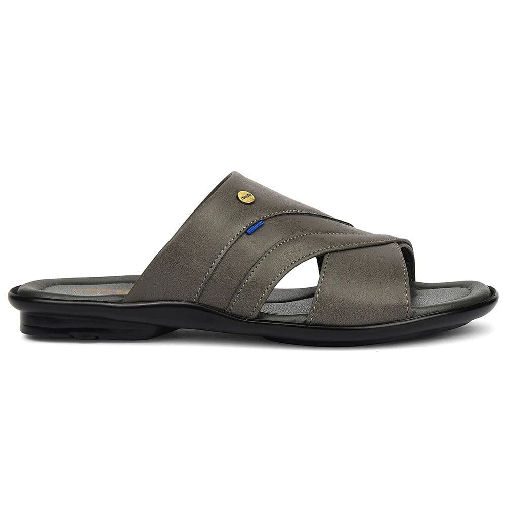 Coolers Grey Casual Flat Sandal For Men SENTOS-1 By Liberty — photo 2