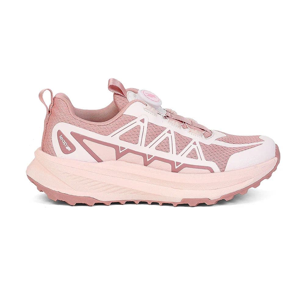 Leap7X ZQ-WFLN-47 Women's Peach Walking Shoes - TWIST & GO with Flyknit Upper & Ortholite Insole — photo 2
