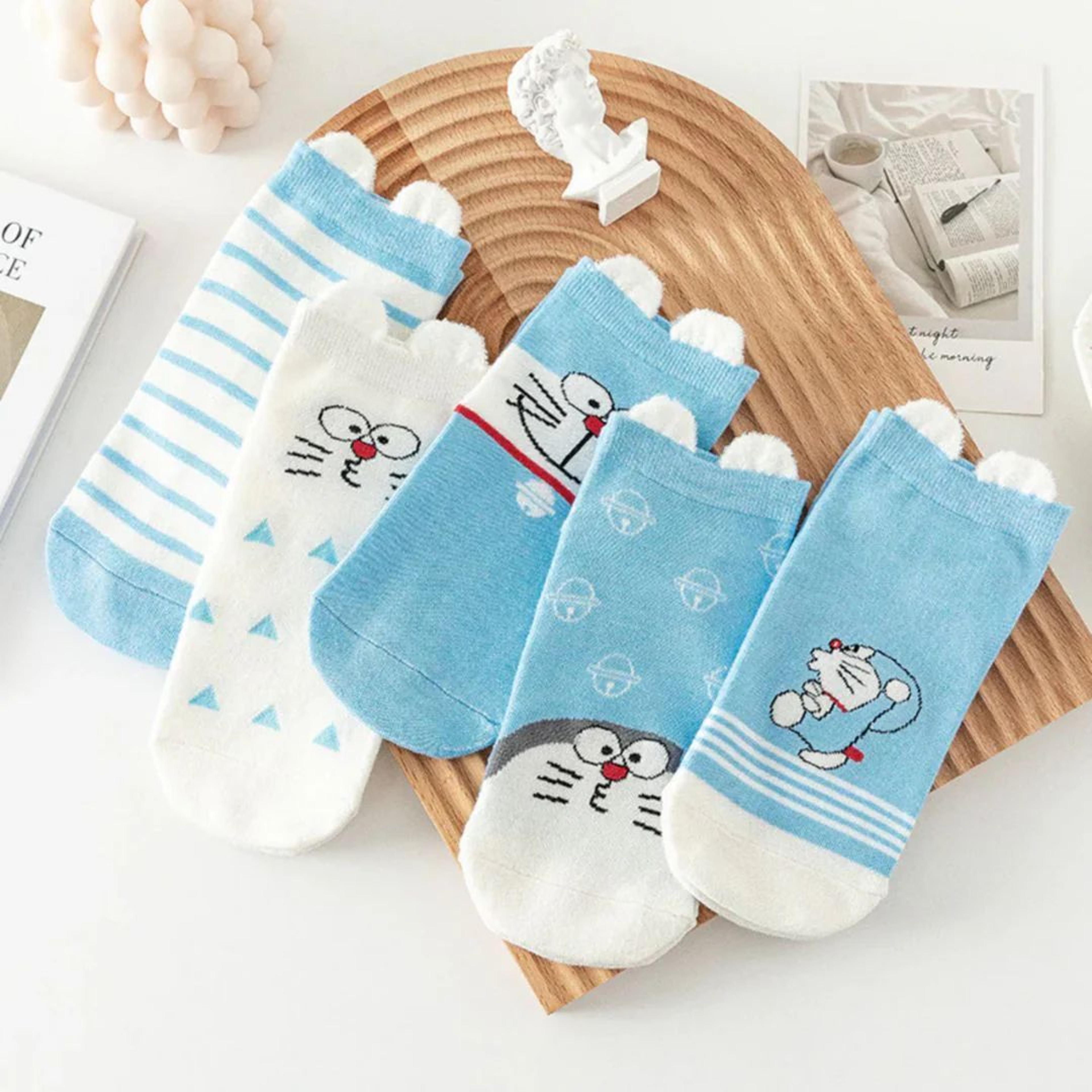 Doraemon Cotton Socks | Soft Breathable Casual Socks