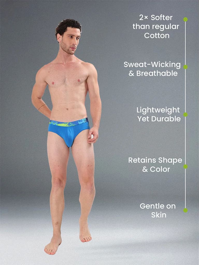 Men's Cotton Abstract Waistband Brief – Pack of 2 — photo 7