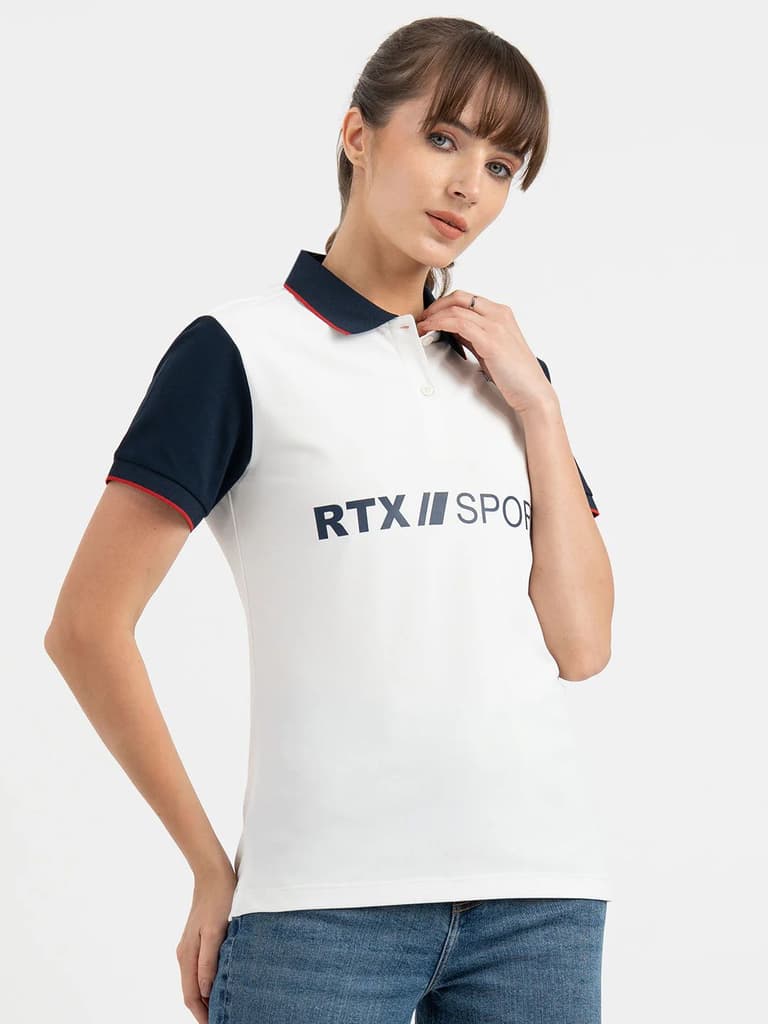 White Polo T Shirt for Women — photo 6